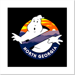 North Georgia Ghostbusters small logo upper right corner Posters and Art